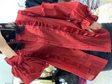 2022新款法式浪漫木耳边时尚高级百搭纯色衬衫，女装衬衫，L·H·X