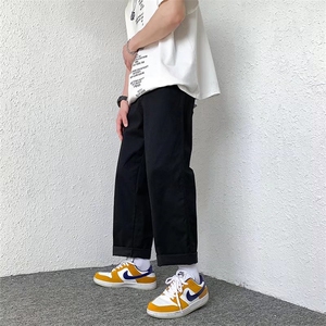 休闲裤男生ins港风宽松潮流运动裤SK15P40图片