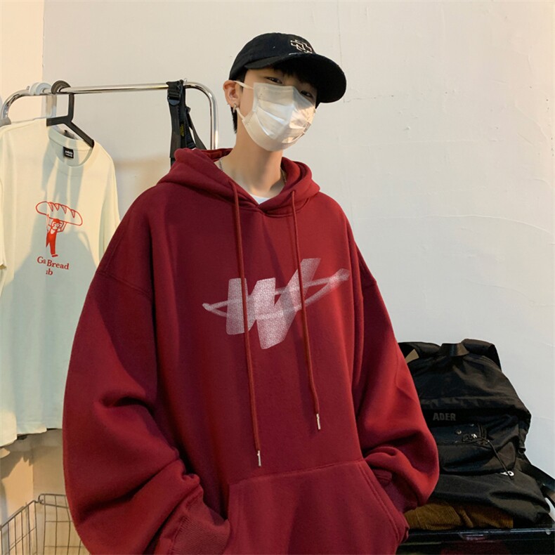 ！连帽圆领卫衣男装港风帽衫男 LM151-P35图片