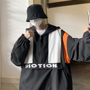 特P53控98cityboy酒店大口袋工装机能套头笑脸连帽夹克卫衣XWY221图片