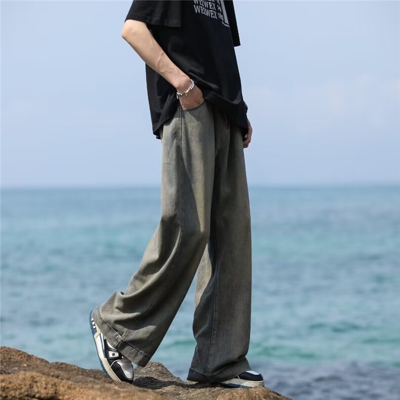 2024美式牛仔裤男款春季长裤潮M762P42,男装牛仔裤,星座1116-2