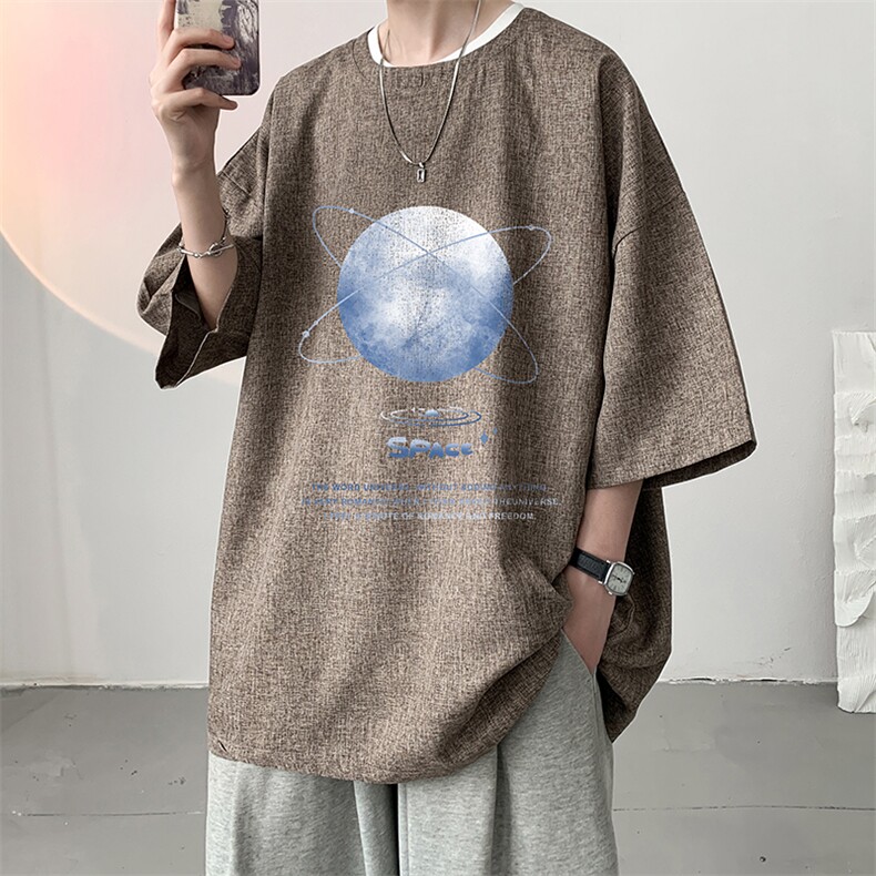 风复古亚麻短袖男棉麻t恤男半袖ZT71241-P35,男装T恤,电商A040
