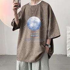 风复古亚麻短袖男棉麻t恤男半袖ZT71241-P35，男装T恤，电商A040
