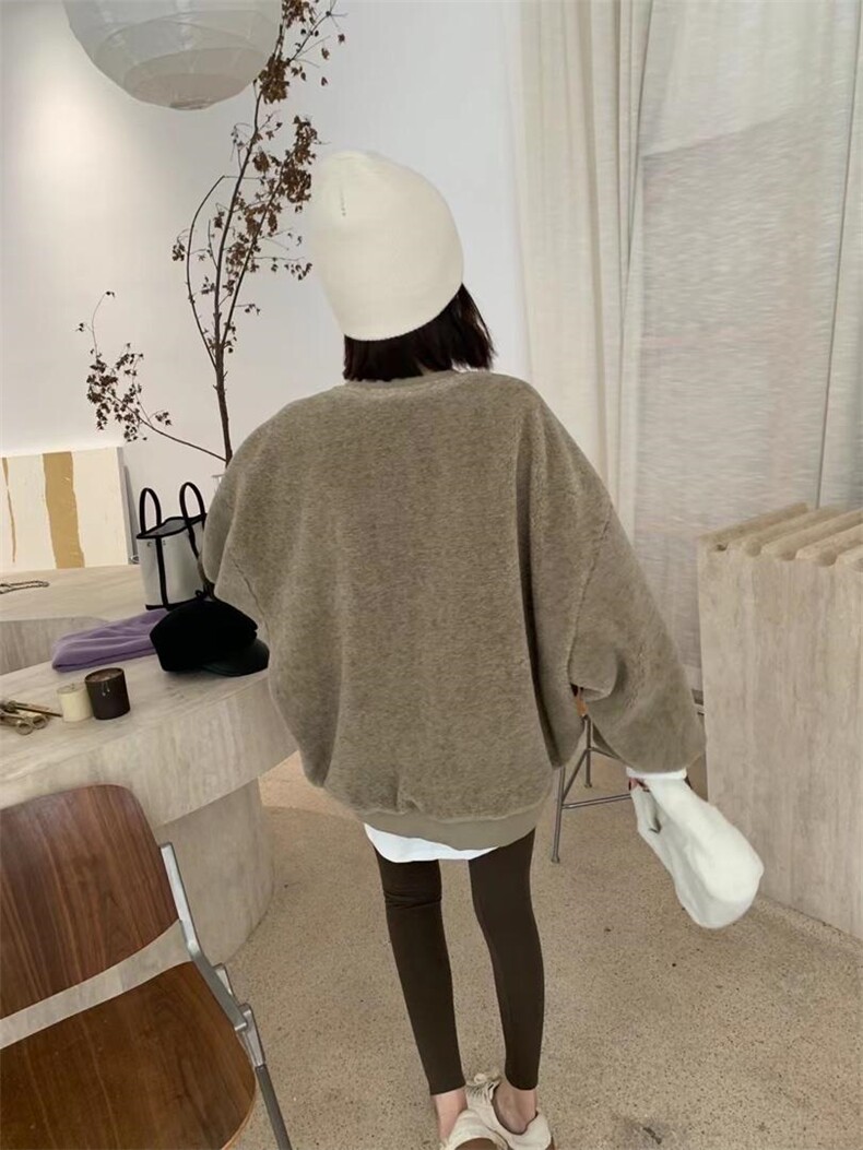 幸运之星羊羔毛卫衣，女装卫衣/绒衫，nice 奈思