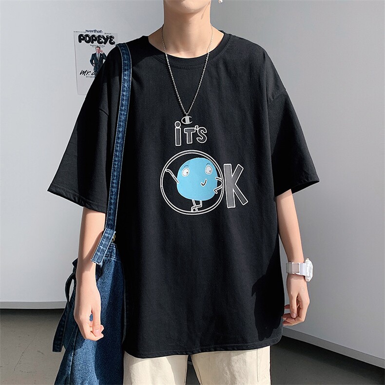 ！2021春夏新款潮流男士纯棉短袖T恤纯棉半袖体恤衫T2113P25,男装T恤,电商B220