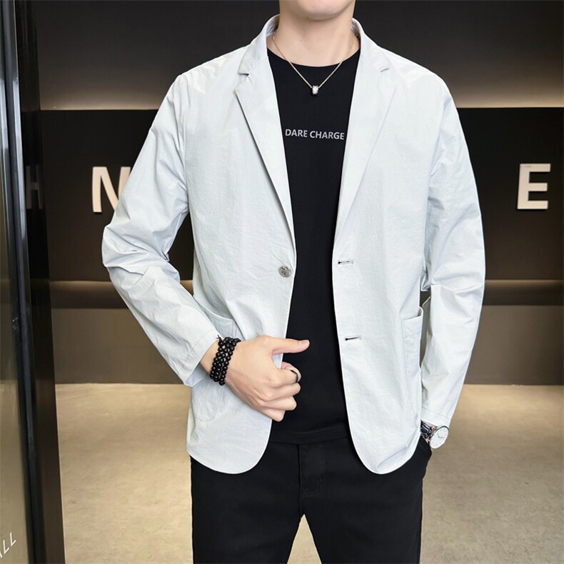 春季新款商务风西装外套男休闲西服男士西服JK02628-P83,男装西服套装,星座308B-2