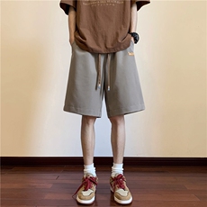 春夏新款速干美式贴标短裤XZ604-DK201-P35控48，男装牛仔裤，星座604