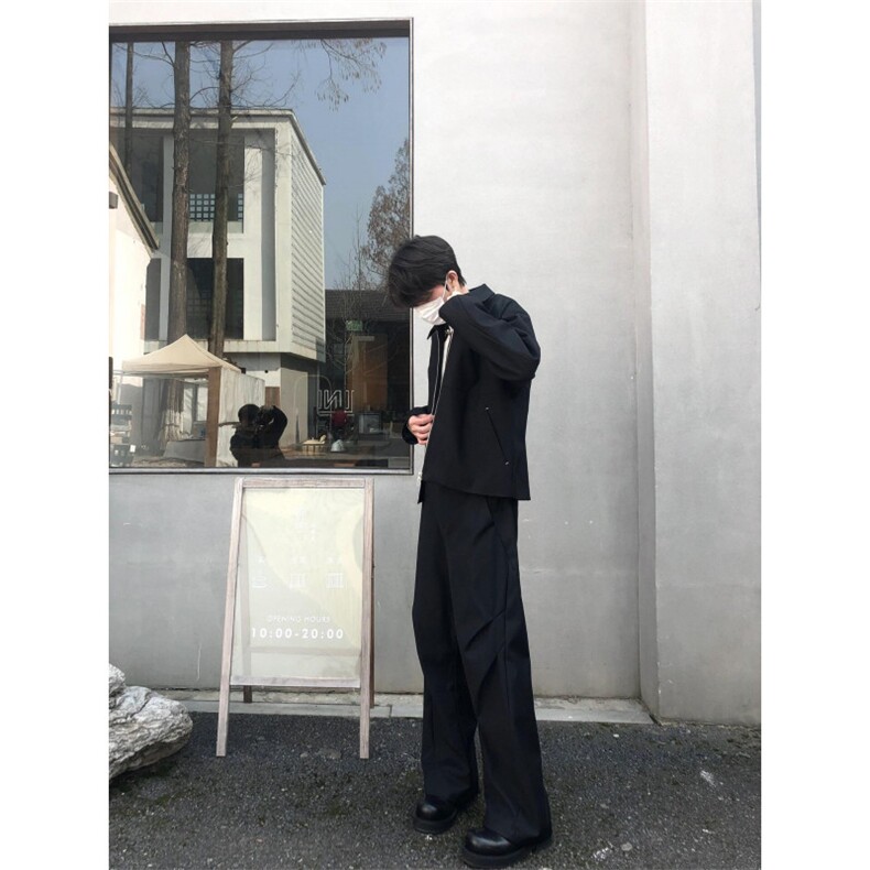 【有货】cleanfit黑色短款外套男高级感痞帅行政夹克Y165HH-特P55,男装夹克,星座1007（原301D）