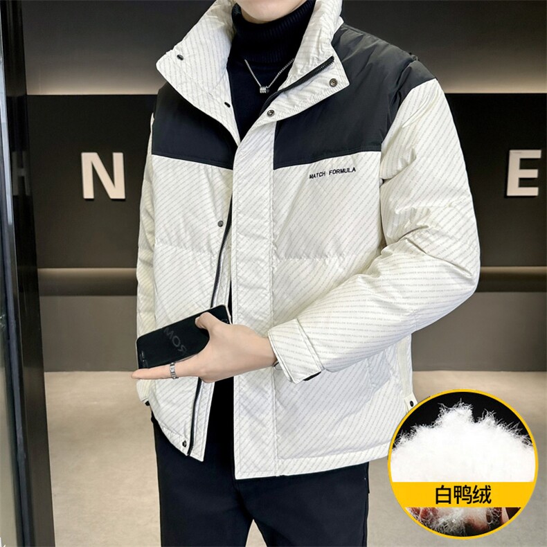 M863-P165 标50%白鸭绒男士2025冬季羽绒服时尚图片