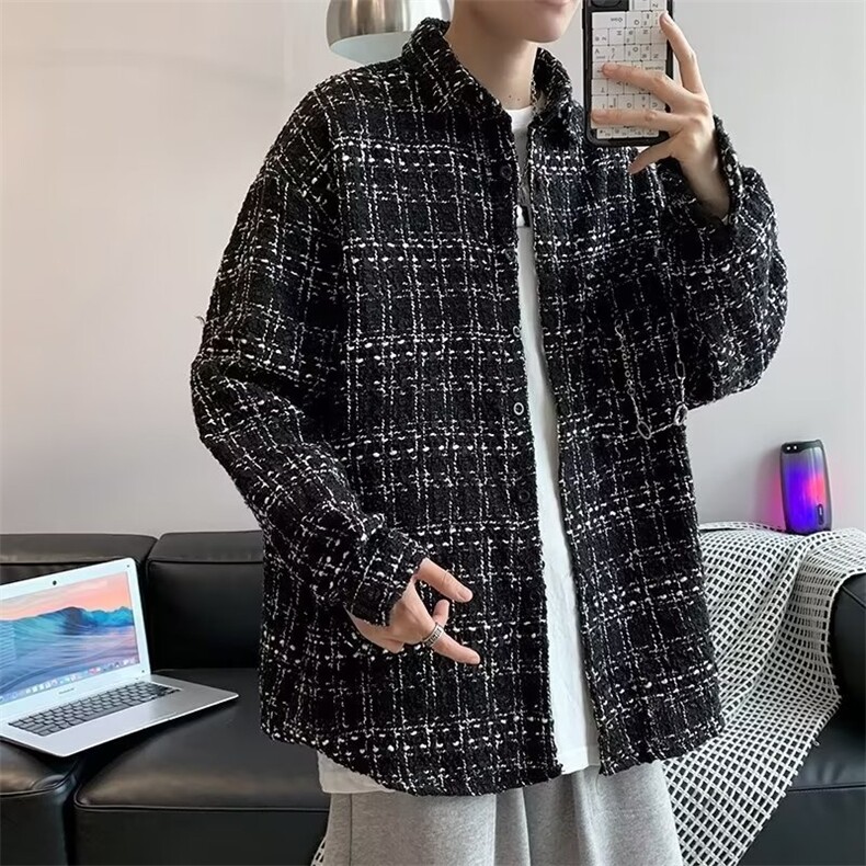 春秋季潮流ins小香风外套男设计感痞帅工装夹克上衣W7070-P44,男装夹克,星座512-2