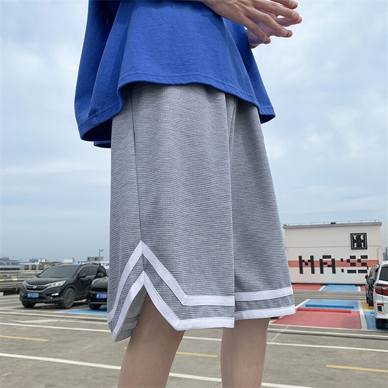 2025夏季新款港风运动休闲短裤运动裤D201-DM150-P30,男装牛仔裤,电商D321-1