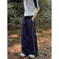 高街慵懒风韩版伞兵裤日系文艺宽松简约复古时尚长裤K702TP45，男装休闲裤，电商A102B