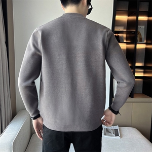 星座抖音直播新款针织开衫男高品质店主风夹克外套男士KSA082-P75图片
