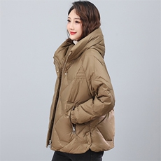 2025冬季时尚简约优雅休闲潮流轻盈保暖羽绒服，女装羽绒服，独衣靓