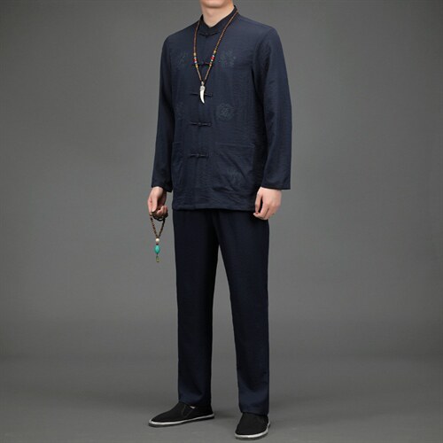 BETZ221钱塘2020-2唐装风中老年男装中老年套装P80，男装中老年男装，钱塘207-2