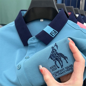 POLO衫男士夏季薄款翻领短袖t恤商务时尚休闲半袖保罗衫上衣夏季图片