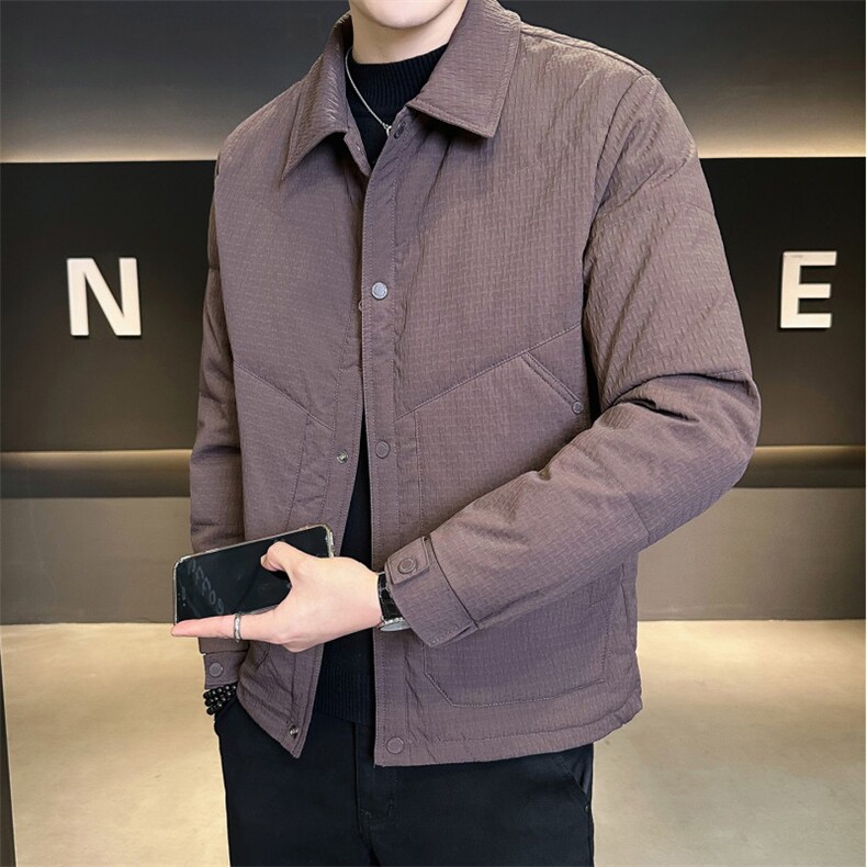 6622-L-4XL-P175标50绒店主冬季翻领休闲定制面料轻薄羽绒服男图片