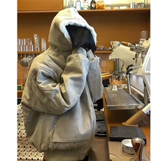 有货美式连帽棉服男女冬季加厚棉衣座山雕夹克外套LM2666-P135，男装夹克，星座1008