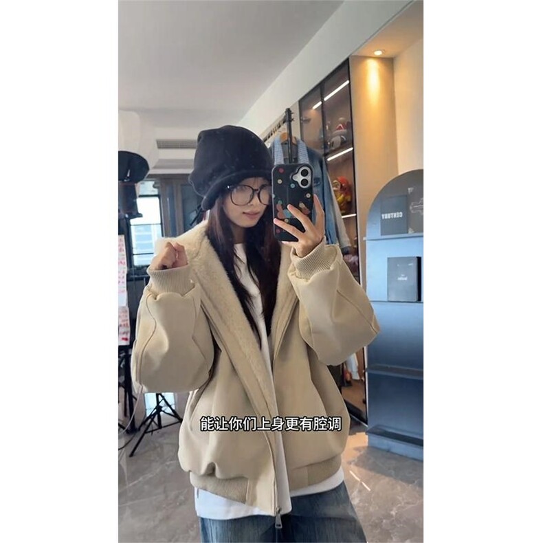 现货高品质美式高街冬季重磅座山雕大毛毛领pu皮棉衣男女加厚外套,男装皮衣,电商A486
