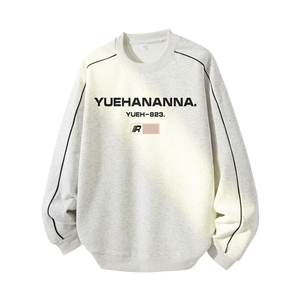 得物供货、复合重磅420克现货圆领卫衣宽松HD019-1-YLT25221-P35图片