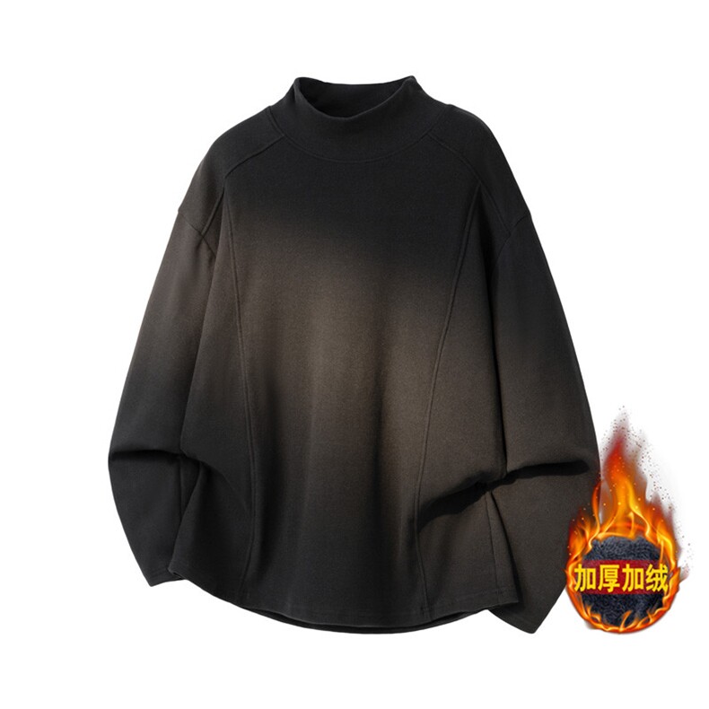 长袖男士t恤冬季半高领保暖衣服青少年打底衫男WY0215-P45,男装T恤,星座308B-2