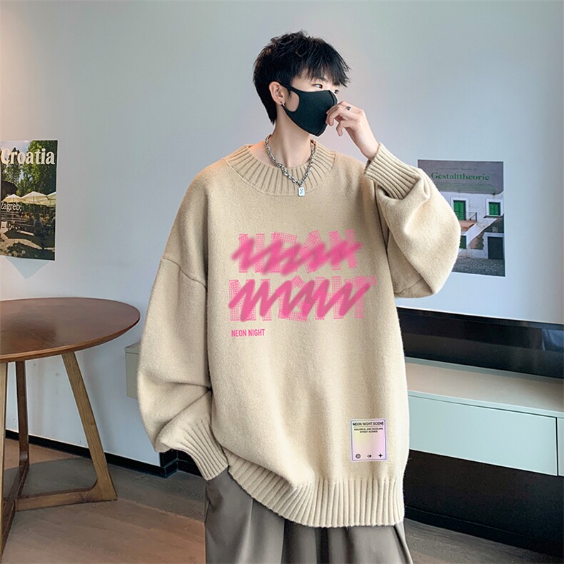 半高领毛衣男士大码针织衫男毛线衣男M18321-P45加绒款-P65,男装针织衫/毛衣,电商A040