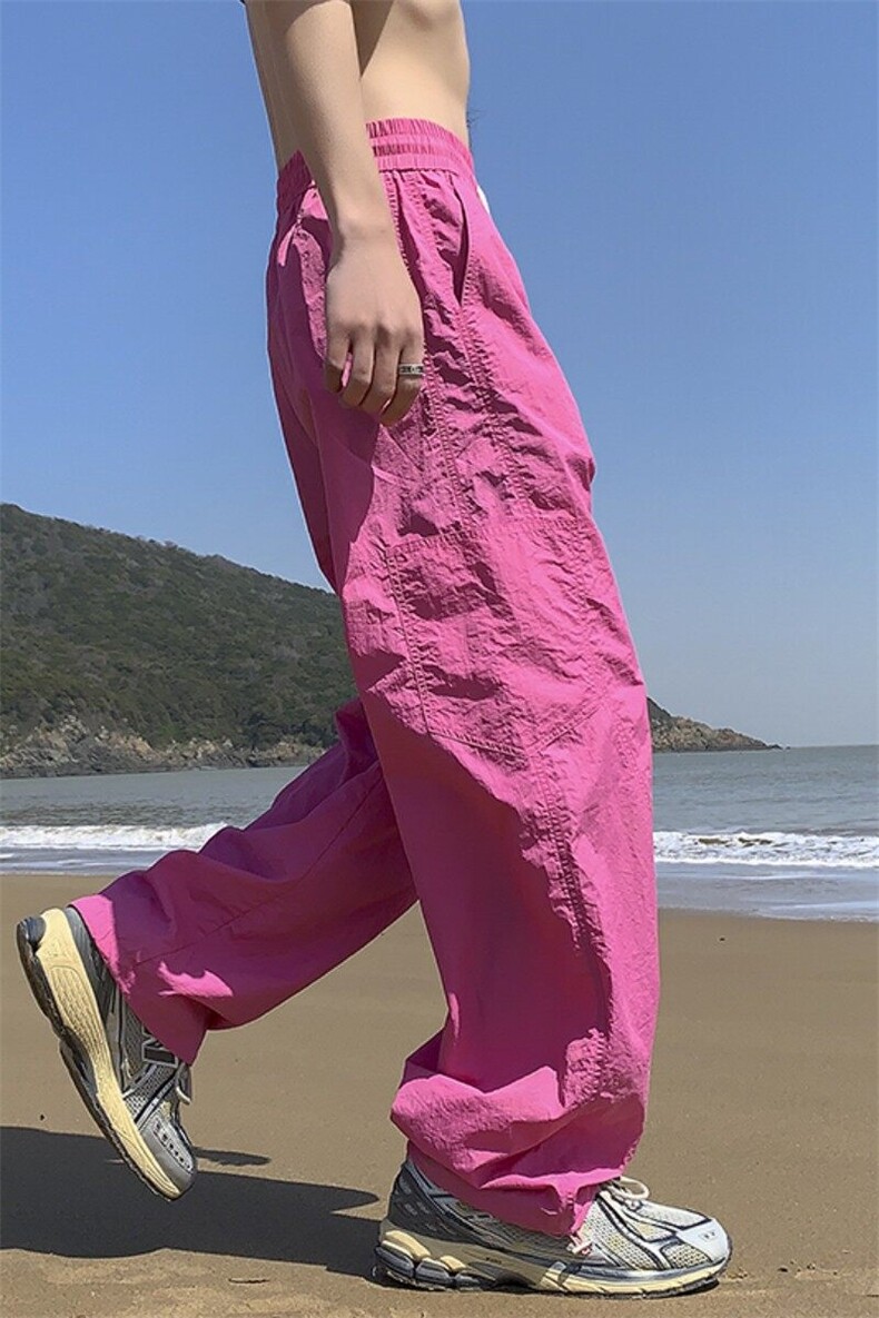 春夏新款速干多巴胺分割工装裤宽松M~4XLXZ604-KG73-P45控58,男装工装外套,星座604