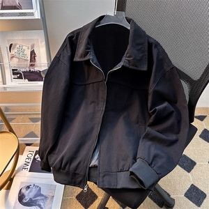 美式复古飞行夹克秋新款小众潮牌宽松简约帅气棒球服外套W80图片