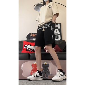 抖音品质260克重磅发泡纯棉短裤XDK235-P45-控68图片