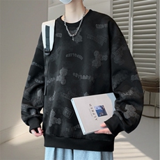卫衣男青年春秋长袖青少年潮流休闲宽松学生打底衫WY3411-P55，男装T恤，星座1105-3