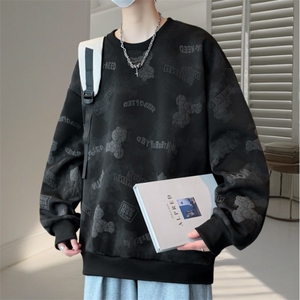 卫衣男青年春秋长袖青少年潮流休闲宽松学生打底衫WY3411-P55图片