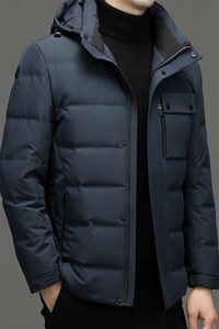 CSYR97689钱塘2020-2冬季厚款商务休闲有帽中年男士羽绒服P240图片
