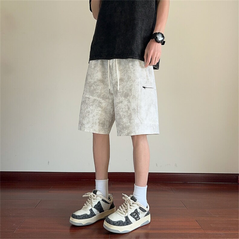 2025扎染美式复古工装短裤  DK41 M-5XL P35  控58图片