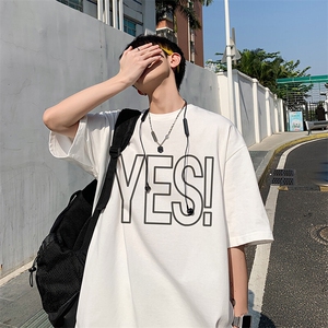 不断货纯棉重磅潮牌潮流青少年宽松圆领短袖T恤 B219-Y231-P25图片