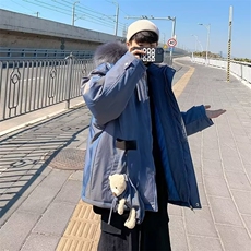 冬季加厚毛领棉衣男韩版潮流ins连帽棉服外套港M888-P88，男装棉衣，星座1109-3