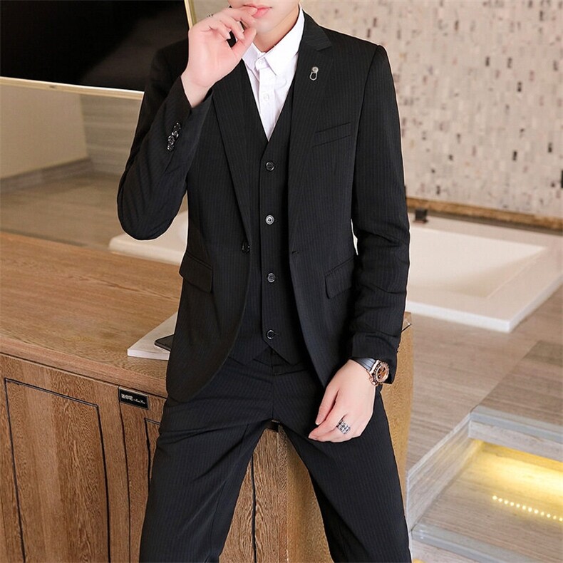T3Z8631P170春秋西装男套装修身帅气英伦风婚礼新郎结婚小西服男，男装西服，星座510A-2