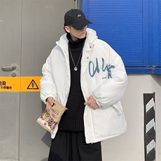 设计感小众袄情侣装外套冬季宽松加厚潮牌服男W5848-P82，男装棉衣，星座512-3