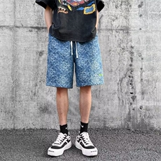 青春流行日系潮五分裤气质时尚男新款牛仔裤N842P36，男装牛仔裤，星座1116-2