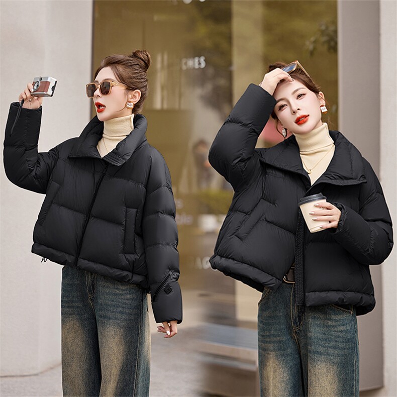 2025新款90白鸭绒面包羽绒服,女装羽绒服,奕可儿