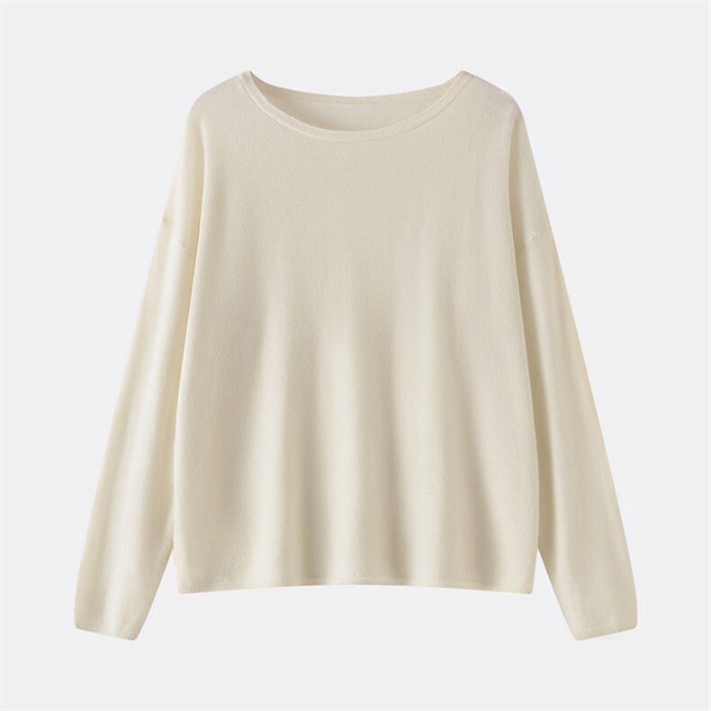 春夏薄款套头纯色罩衫领百搭显瘦上衣，女装蕾丝衫/雪纺衫，星纬羊绒