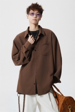 CS1121-特批28控58秋季新款冰丝面料长袖衬衫防晒透气衬衫，男装防晒衣，电商A059