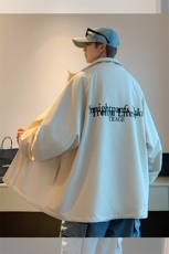 美式夹克衫潮男外套金属LOGO麂皮棒球服休闲冲锋衣6010-P60-控108，男装夹克，星座207