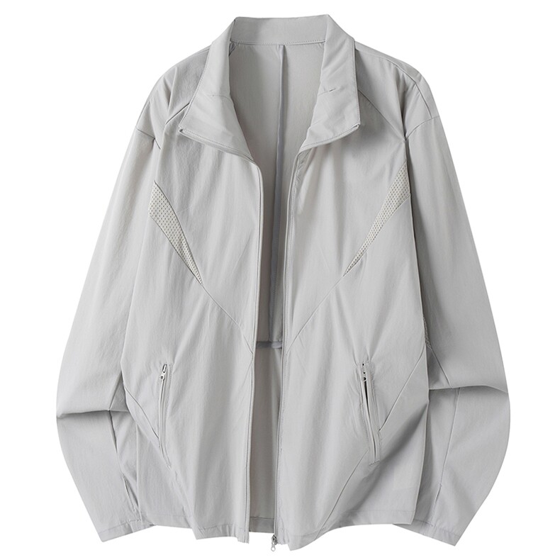 春夏款高品质冰感速干防晒服休闲户外运动外套透气弹力机能风夹克,男装防晒衣,电商A486-1