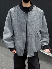 黑墙棒球服工装夹克休闲潮牌高品质立领休闲外套A436-6107-P75，男装夹克，电商A436