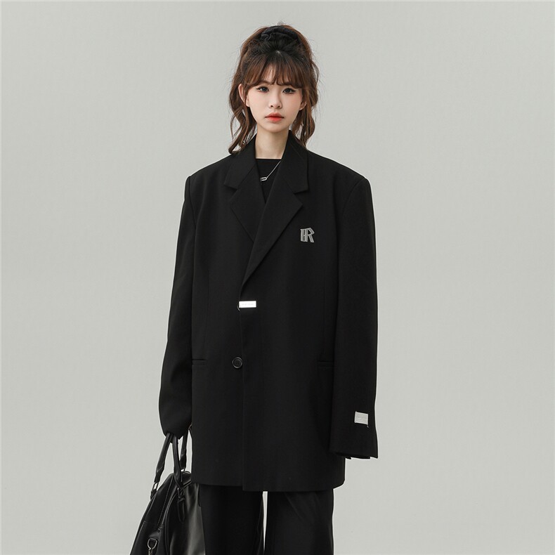 1中性金属搭扣大码M-5XL西服女96%聚酯纤维4%氨纶XF77068P85控128,男装西服,星座226-2