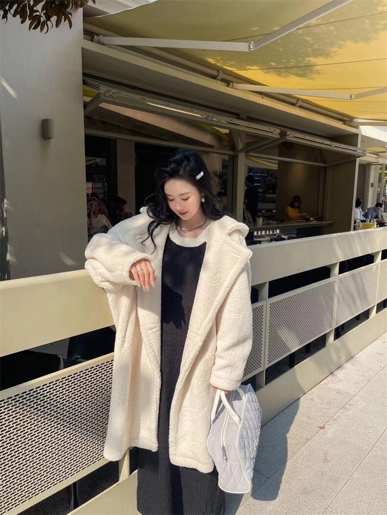 冬装新款毛毛长款外套，其它，玫瑰共和国