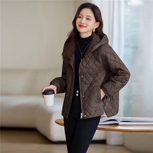 现货纯色短款棉衣棉服女图片