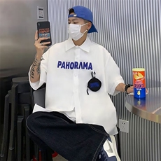 夏季标准潮潮流文艺百搭慵懒青春流行新款时尚五分C1505P33，男装衬衫，星座1116-2