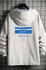 JK41033-P85加棉款-P115纯棉连帽夹克男士大码工装夹克男网格，男装夹克，电商A040A