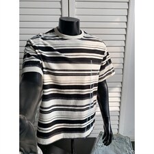 2026夏季新款条纹哈苏线圆领短袖T恤男DT6259-特P35建议零售价88，男装T恤，电商A001